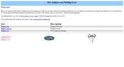 Desktop Screenshot of lists.mulgara.org