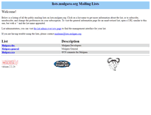 Tablet Screenshot of lists.mulgara.org